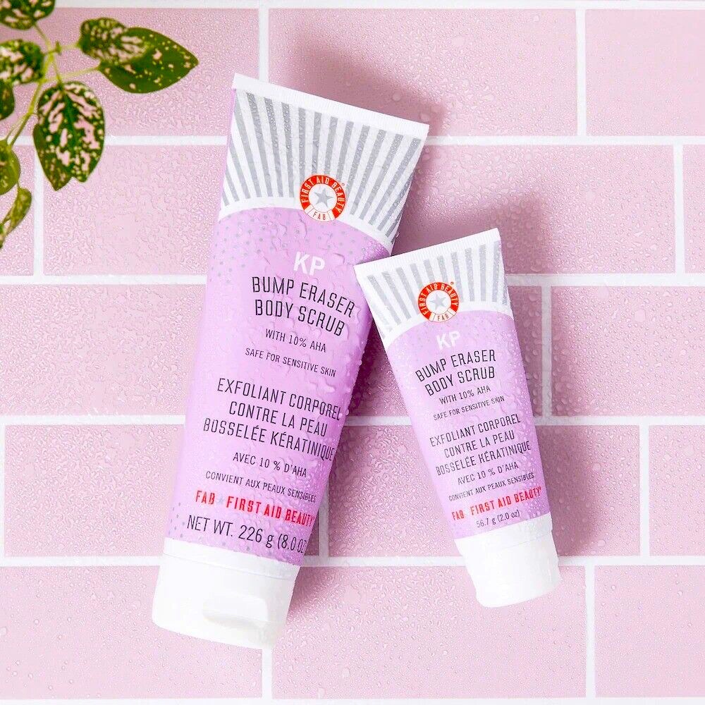 First Aid Beauty - KP Bump Eraser Body Scrub with 10% AHA - 2 oz size